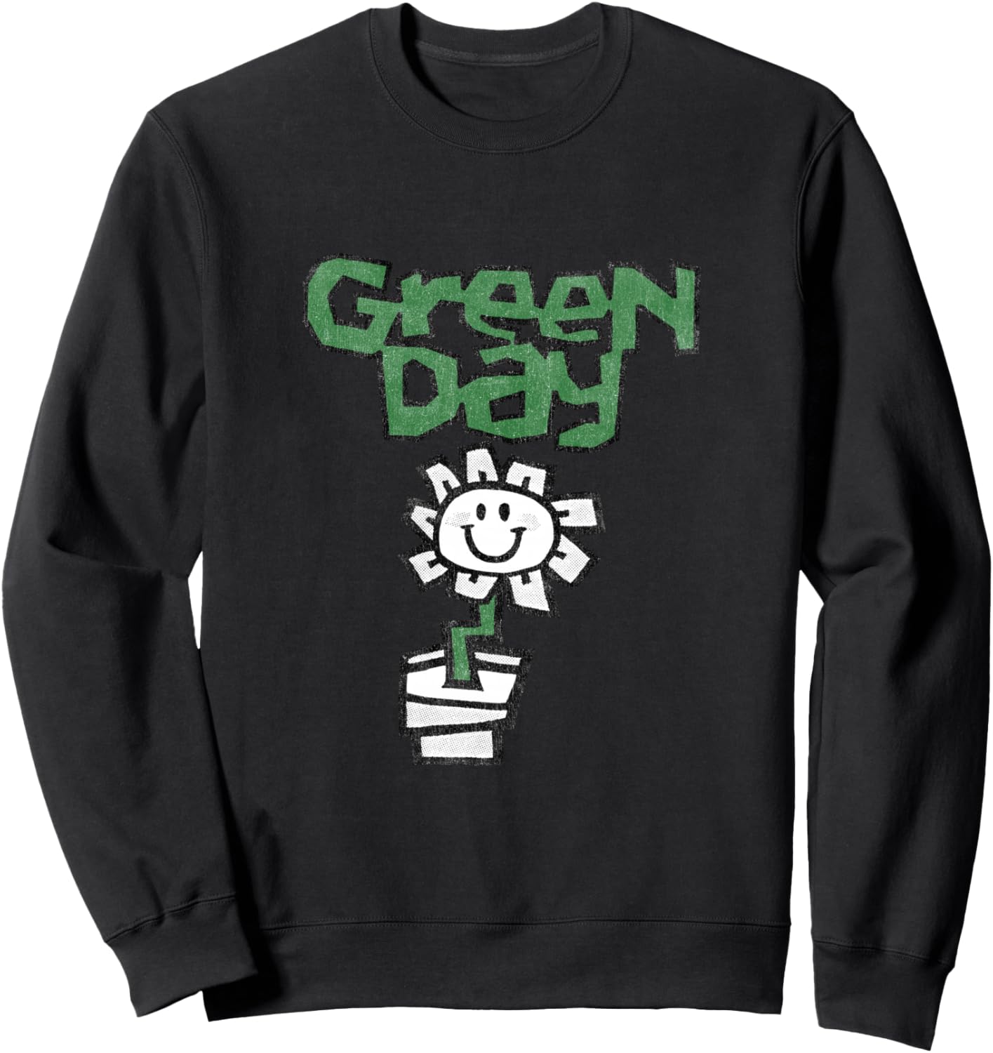 

Толстовка с цветочным горшком Green Day, черный