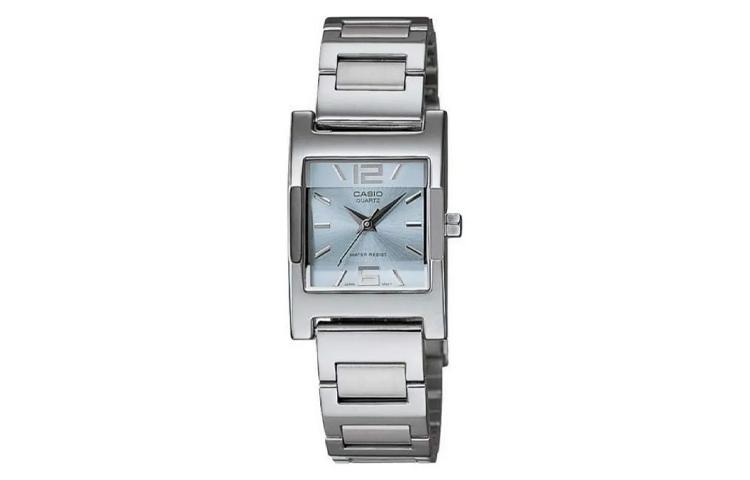 

CASIO Часы Women's Standard Series Blue Watch LTP-1283D-2A, Blue Square Watch Dial