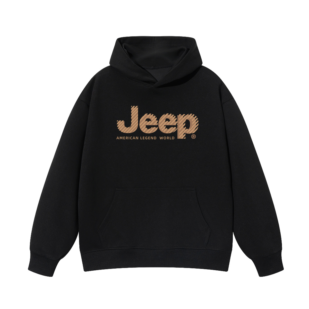 Толстовка с капюшоном утепленная для школьников Jeep, new year красный fleece-lined — фото 3