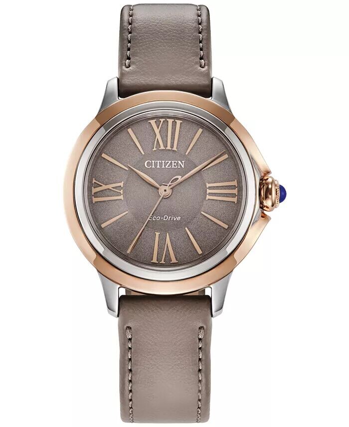 

Женские часы Eco-Drive Ceci Taupe Eco-Pet с ремешком, 34 мм Citizen