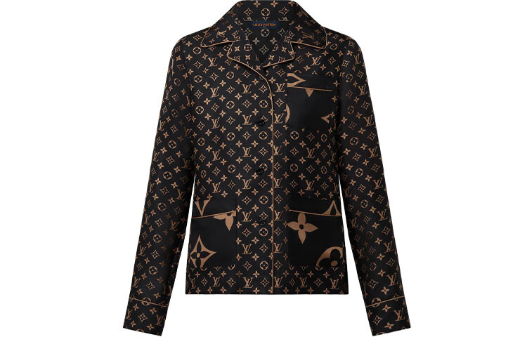 

Пижама женская Louis Vuitton с логотипами, коричневый / черный