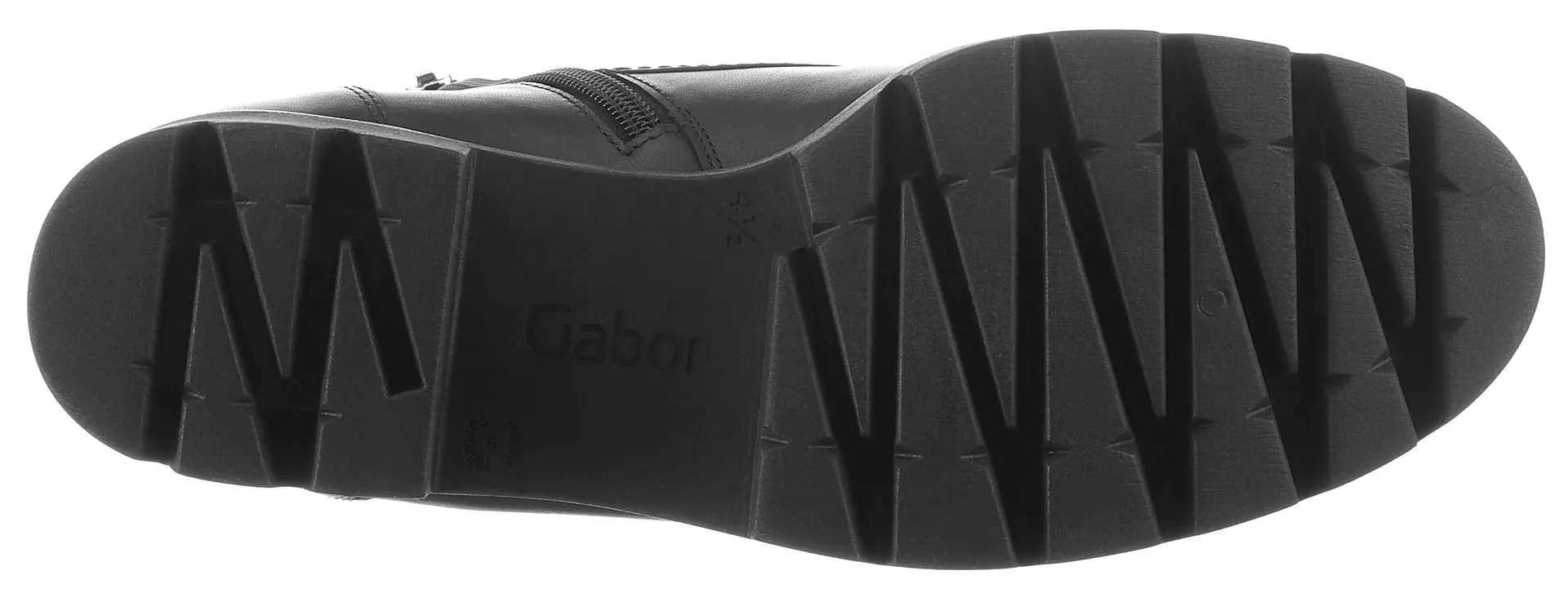 Ботильоны Gabor со шнуровкой, блочный каблук, платформа, ботинки со шнуровкой для максимального комфорта, черный — фото 3