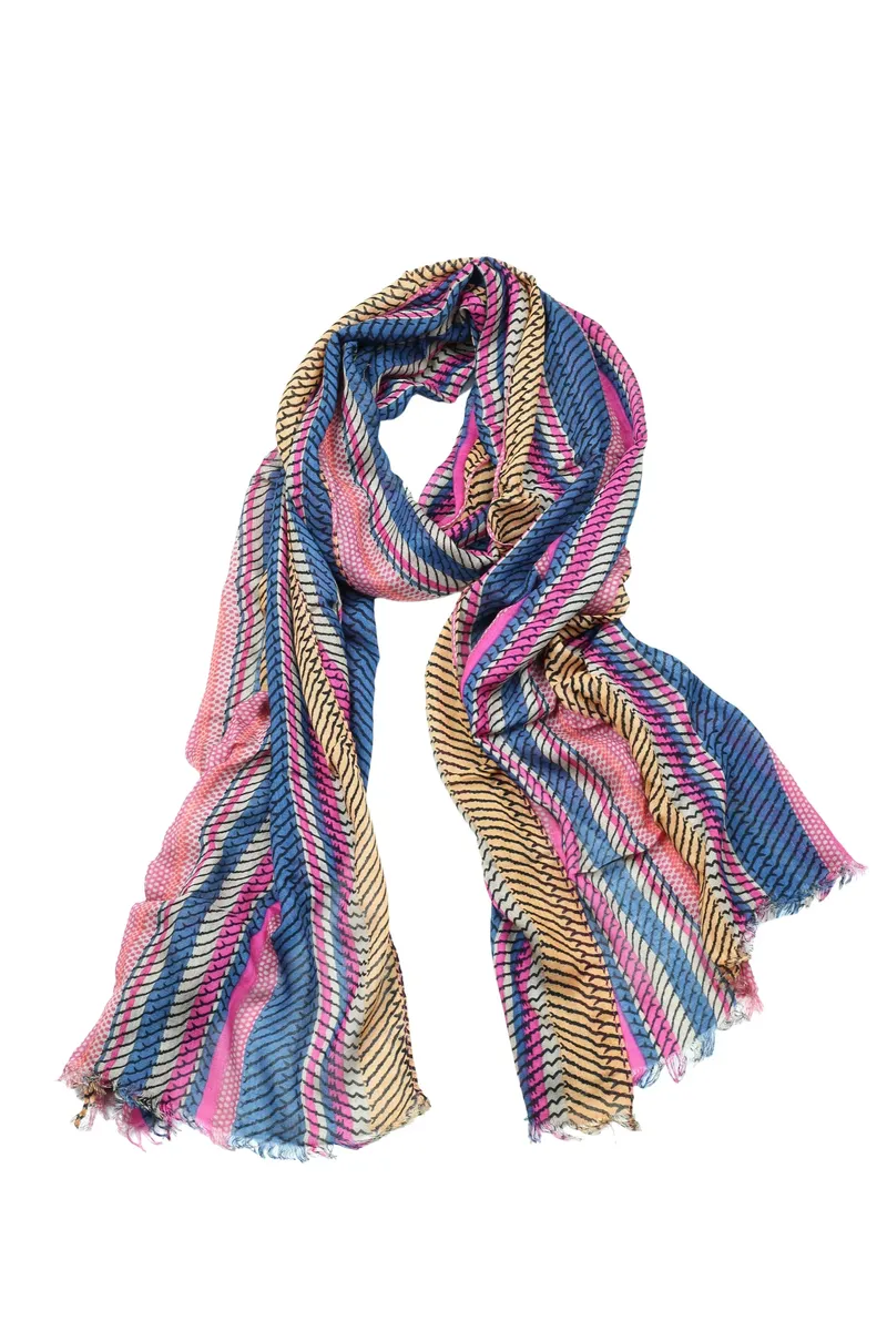 

COLLEZIONE ALESSANDRO модный шарф "Линда" из мягкого натурального материала, розовый