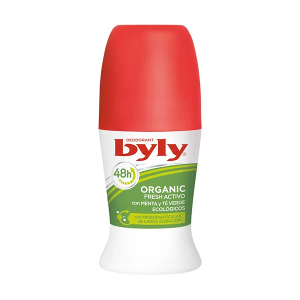 

Шариковый дезодорант с органической мятой и зеленым чаем Organic Fresh Activo Byly, 50 ml