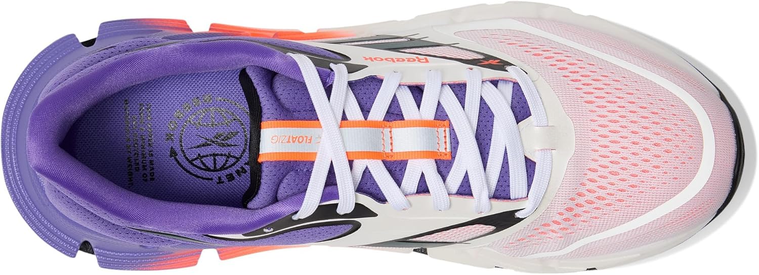 Мужские кроссовки Reebok Floatzig 2, белый/оранжевый/фиолетовый — фото 2