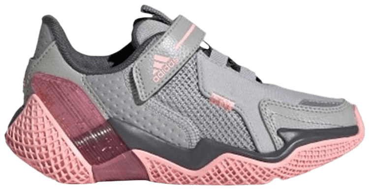 

Кроссовки adidas 4uture RNR EL K 'Grey Glow Pink', серый