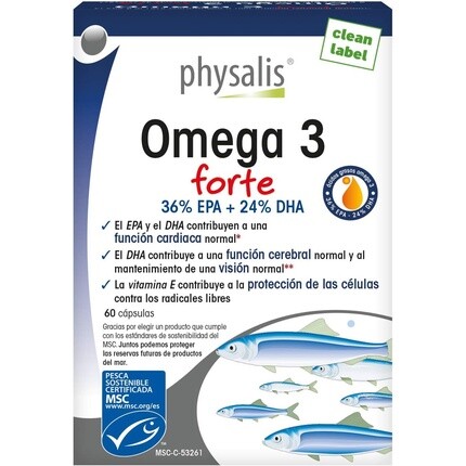 

Физалис Омега 3 Форте ЭПК + ДГК 60 жемчужин Physalis