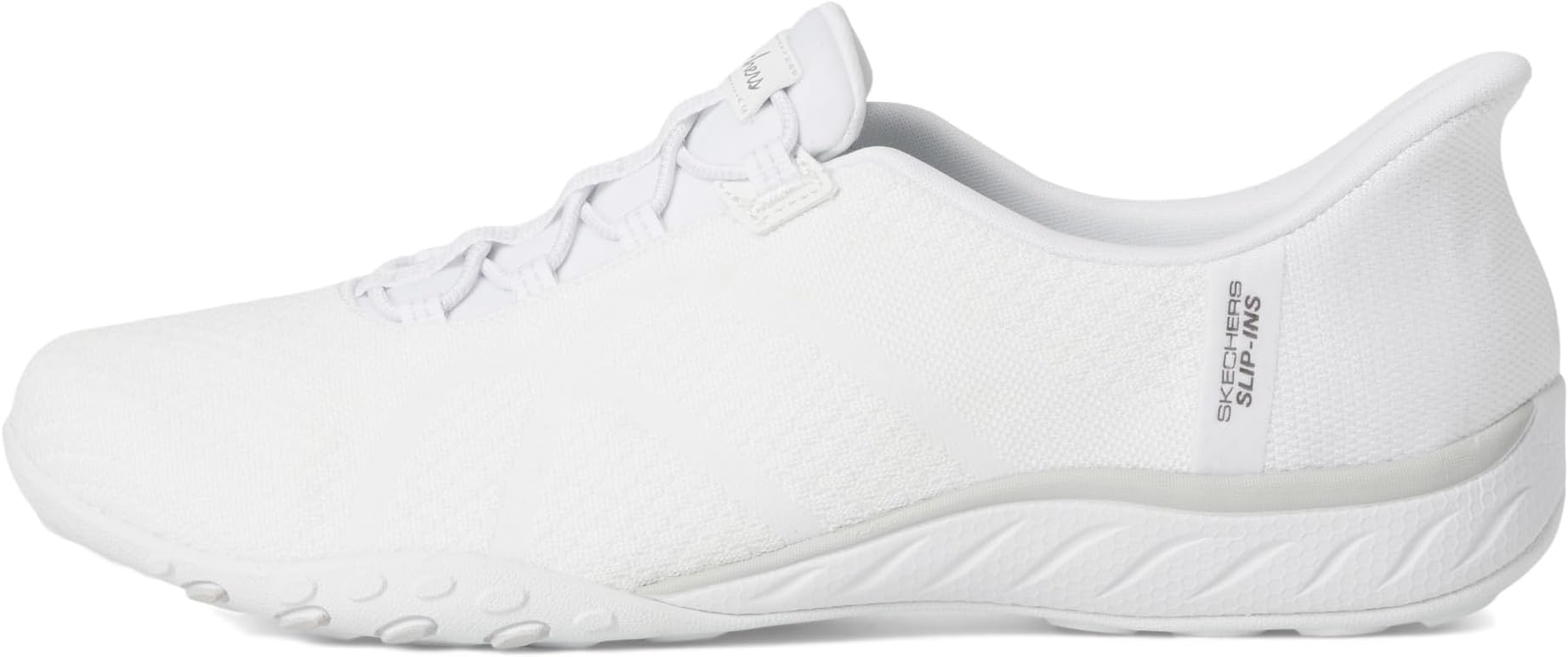 Кроссовки SKECHERS Breathe Easy - Knitty Waves Hands Free Slip-Ins, белый — фото 4