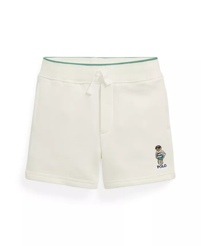 

Детские и мальчиковые флисовые шорты Polo Bear Polo Ralph Lauren, слоновая кость/кремовый