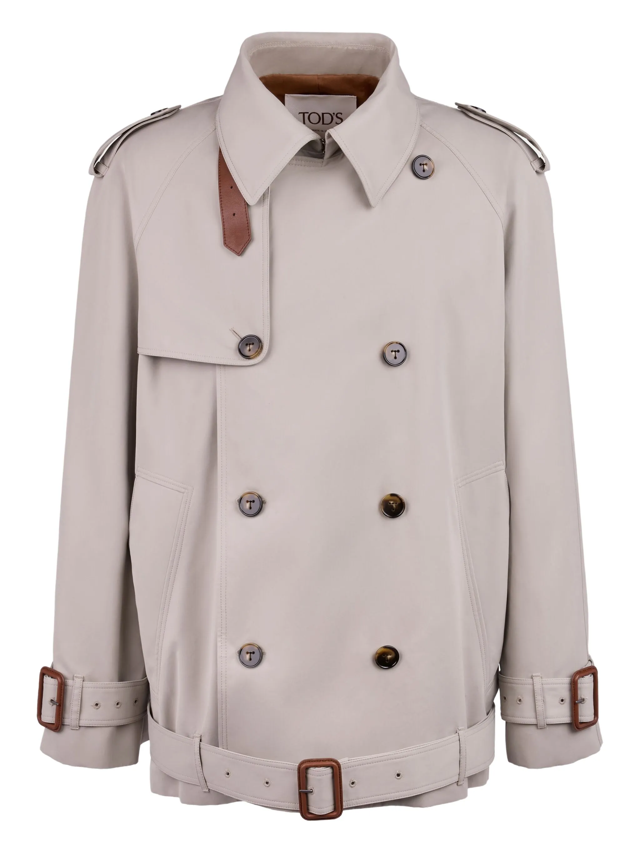 

Тренч на пуговицах Tod'S, нейтральный