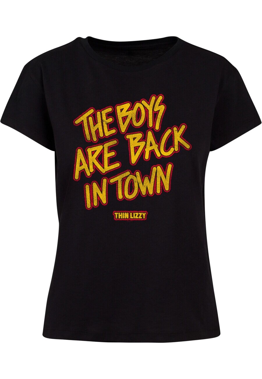 

Футболка Merchcode Shirt Thin Lizzy - The Boys Stacked, черный