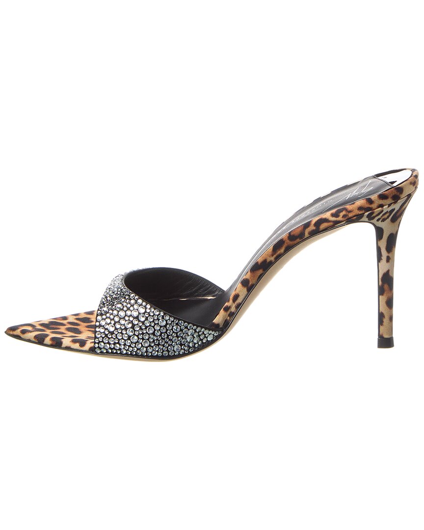 Giuseppe Zanotti Intrigo 90 Satin Sandal, коричневый — фото 2