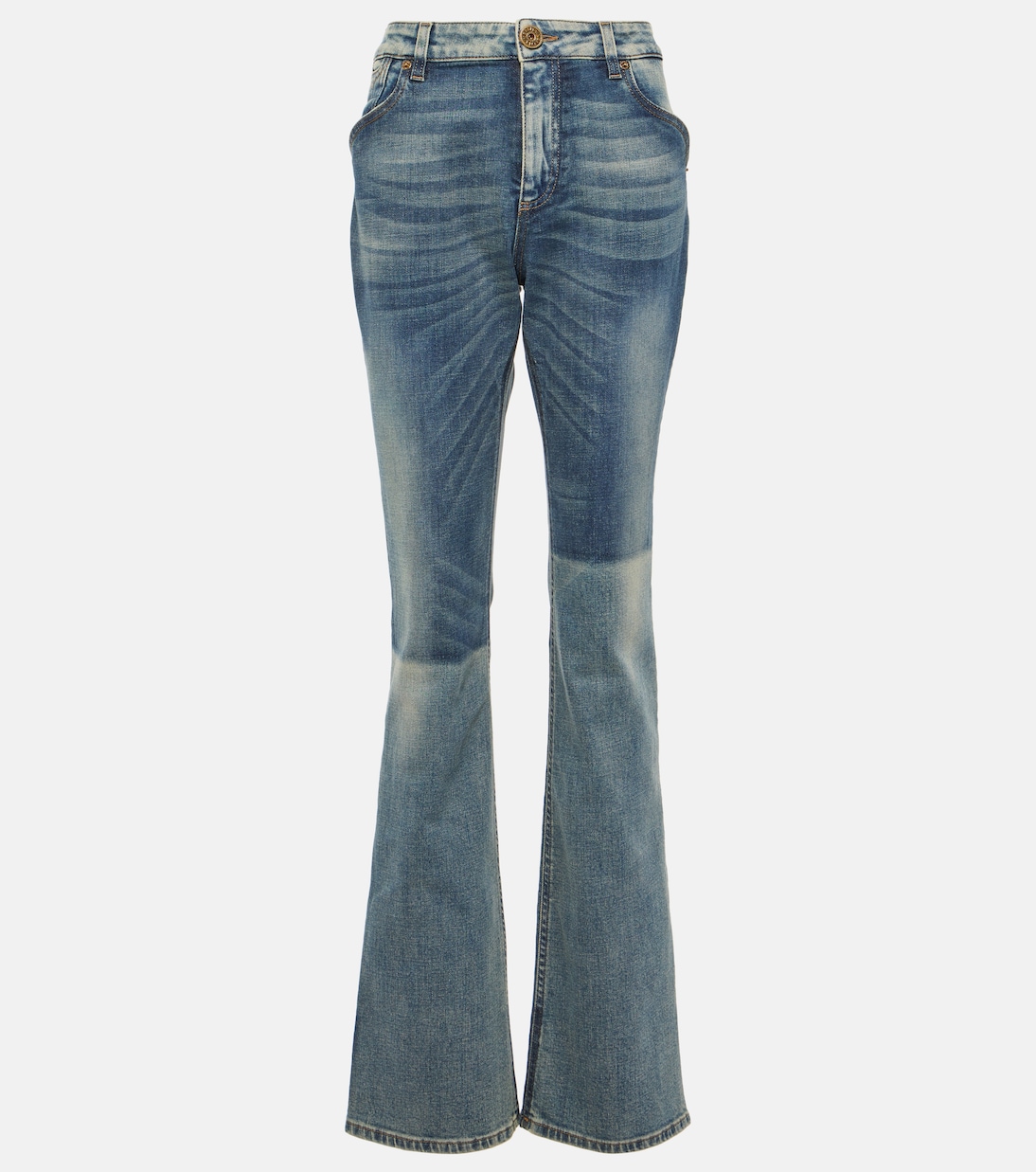 

Джинсы bootcut со средней посадкой Balmain, Bleu Jean