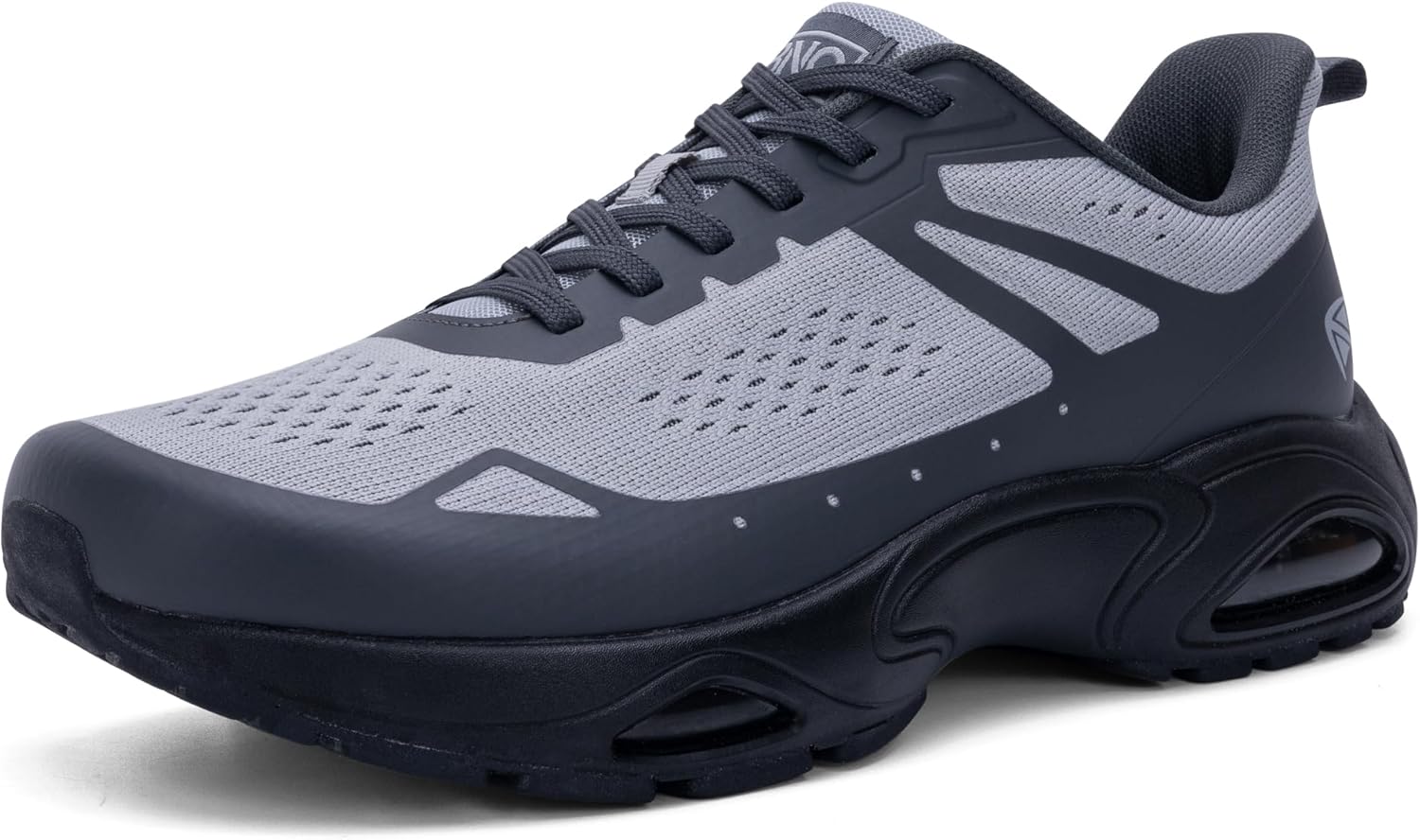 

Мужские кроссовки с широкой носочной частью и поддержкой свода стопы, ортопедические кроссовки при плантарном фасците, спортивные обувь с амортизацией для бега для облегчения болей в ногах, размеры США 8-13 W Winbet, Greyblack-2