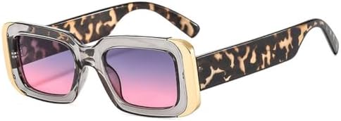 

Популярные квадратные солнцезащитные очки 2027 года для женщин, ретро-очки с прозрачными линзами и защитой от УФ-излучения UV400, градиентные солнцезащитные очки для мужчин MTZJH, Grey