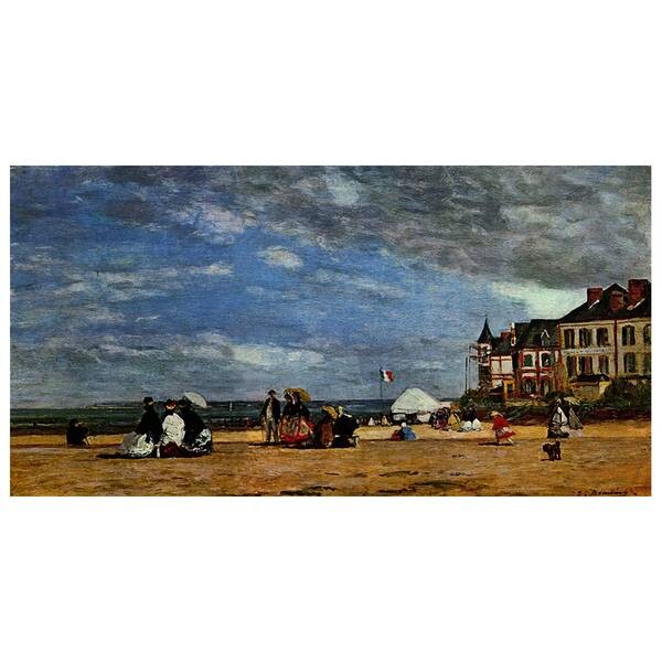 

Фреска LegendArte La Plage De Trouville E. Boudin, многоцветный