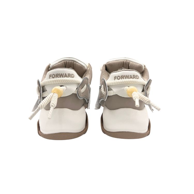 QIANJIN Мужские низкие скейтерские кеды бежевые, цвет Beige — фото 4