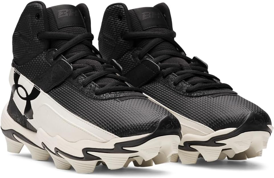 Бейсбольные бутсы Under Armour Harper 10 Rm, (001) Black/Stone/Black — фото 2