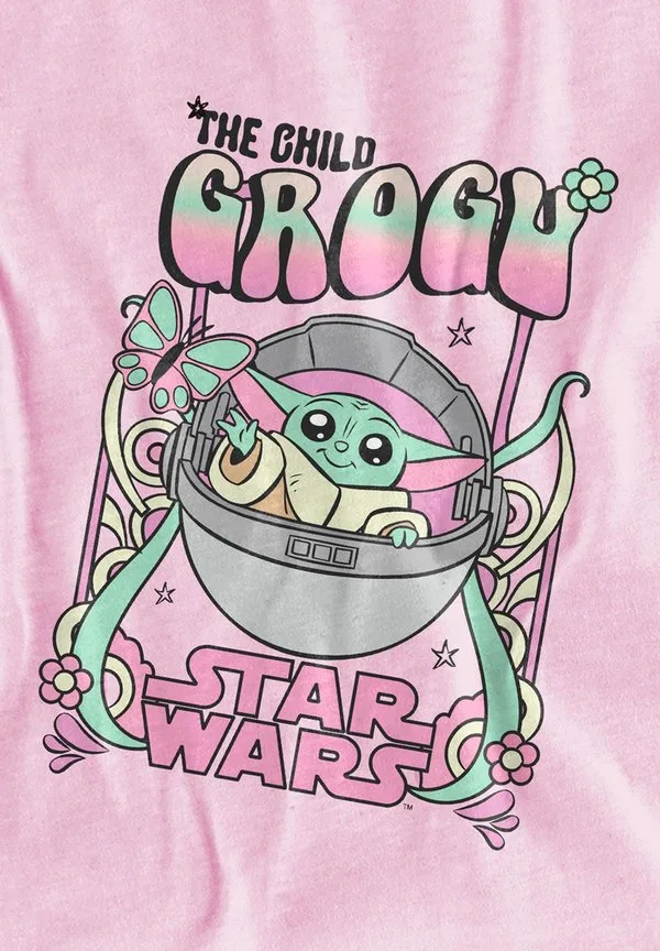 Футболка с принтом star wars grogu festival Star Wars, Pink — фото 3