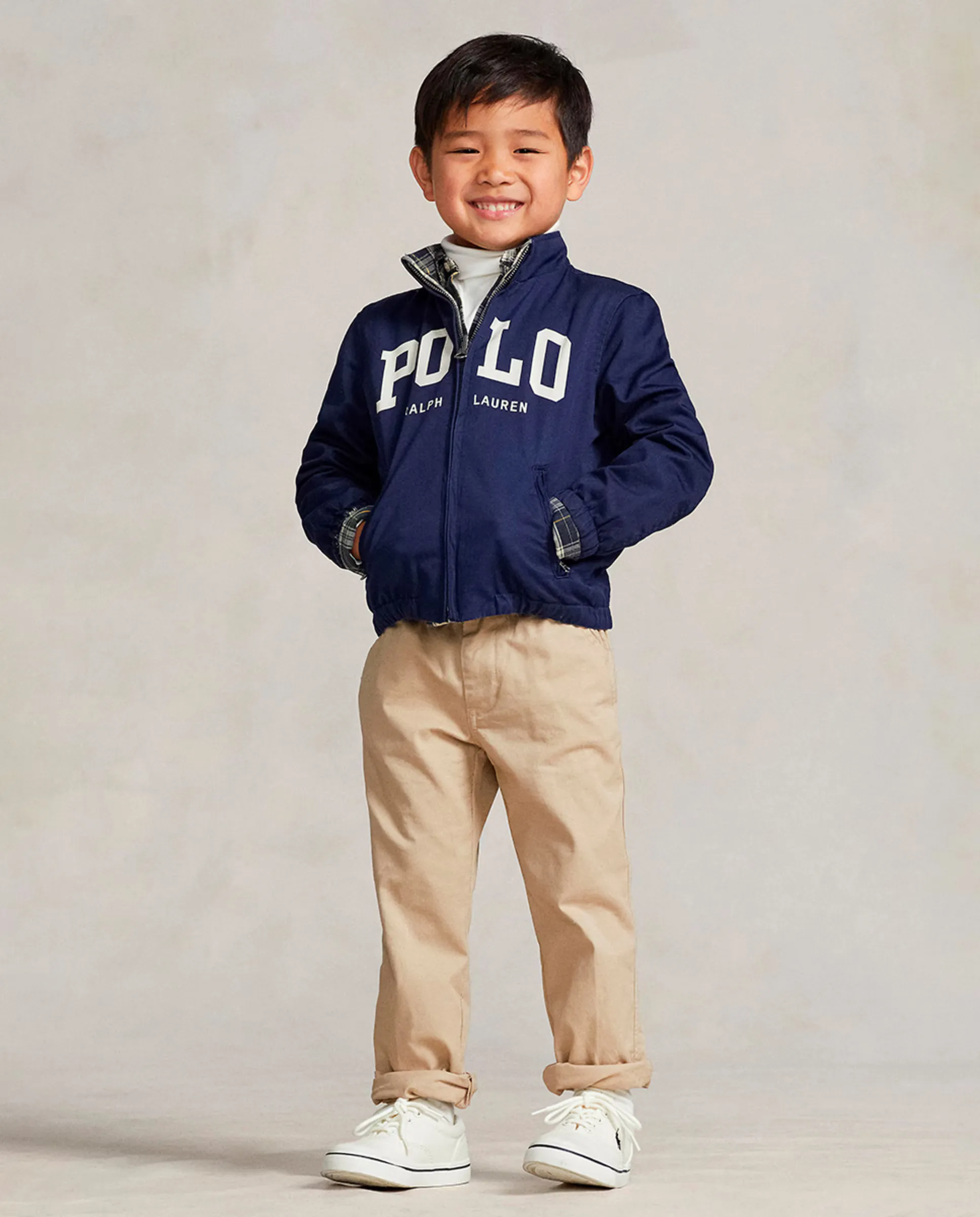 

Хлопковые детские брюки чинос с эластичным поясом Polo Ralph Lauren, бежевый