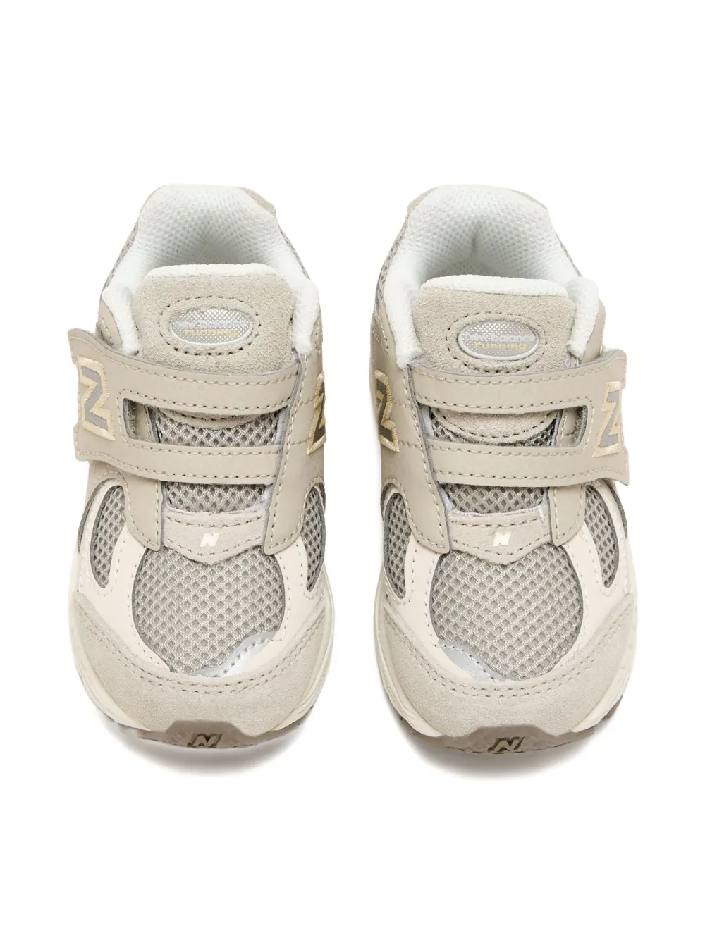 Кроссовки 2000 на липучках с сетчатыми вставками New Balance Kids, нейтральный — фото 4