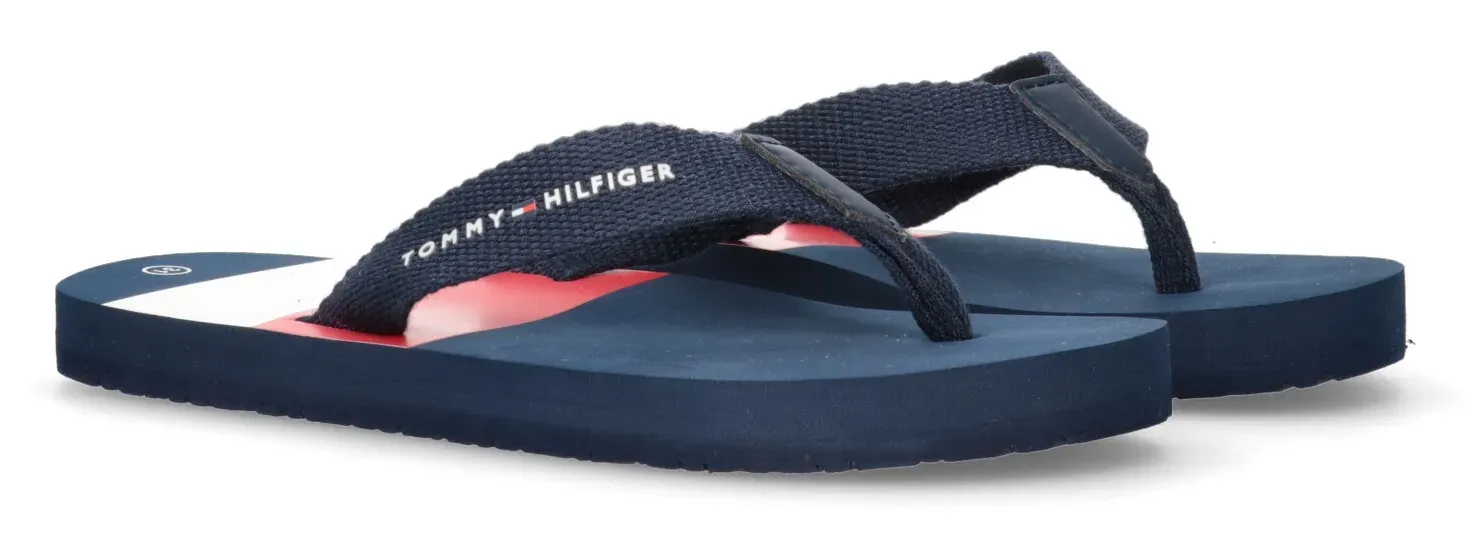 

Шлепанцы Tommy Hilfiger "STRIPES", летняя обувь, тапочки, купальная обувь, шлепанцы для бассейна с логотипом, синий