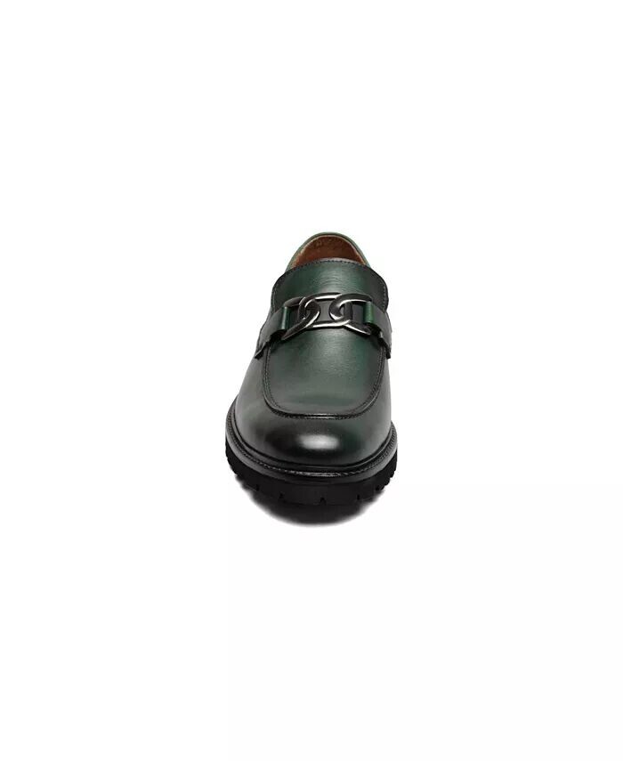 Мужские туфли Hale Moc Toe Bit Slip On Loafer Stacy Adams, зеленый — фото 2