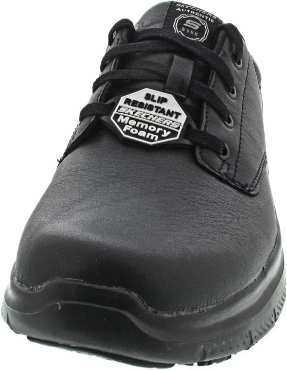 Мужские туфли Skechers Flex Advantage Sr Fourche для служебной формы, черный — фото 4