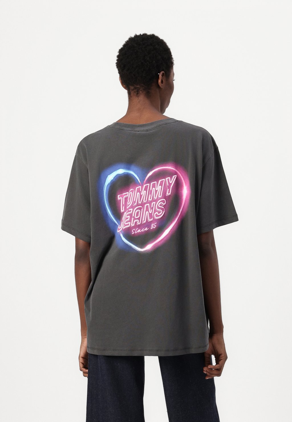 

Футболка с принтом NEON TEE Tommy Jeans, черный