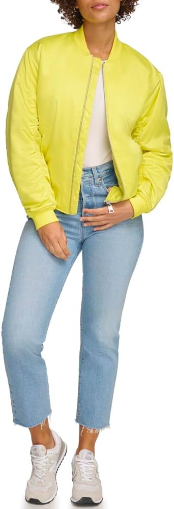 Женская куртка-бомбер Levi's свободного кроя, Green Sheen — фото 2