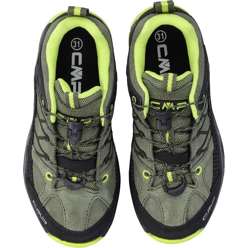 Трекинговые ботинки детские Rigel Low Trekking Shoes wp Cmp, цвет kaki-acido — фото 3