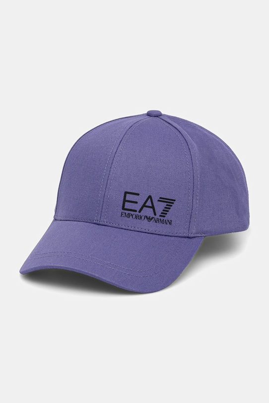 

Хлопковая кепка с козырьком Ea7 Emporio Armani, фиолетовый