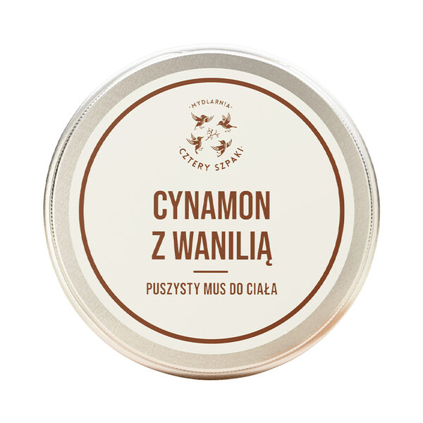 

Мусс для тела, 150 мл Mydlarnia Cztery Szpaki Cynamon&Wanilia
