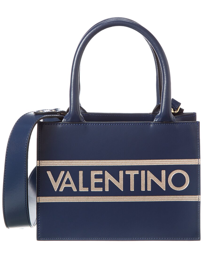 

Кожаная сумка-тоут Valentino by Mario Valentino Marie Lavoro, синий
