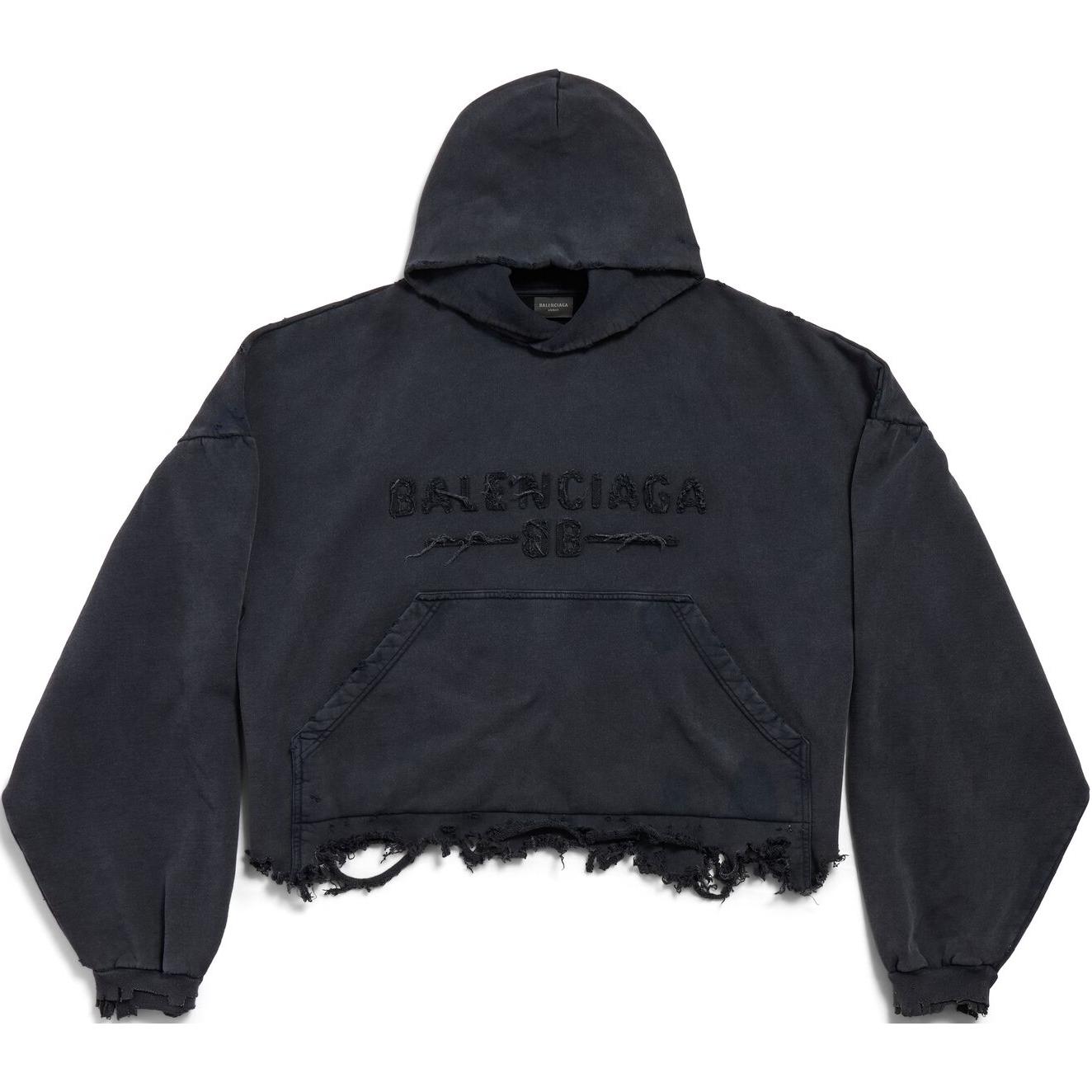 

Balenciaga SS25 Толстовка Regular Fit женская черная