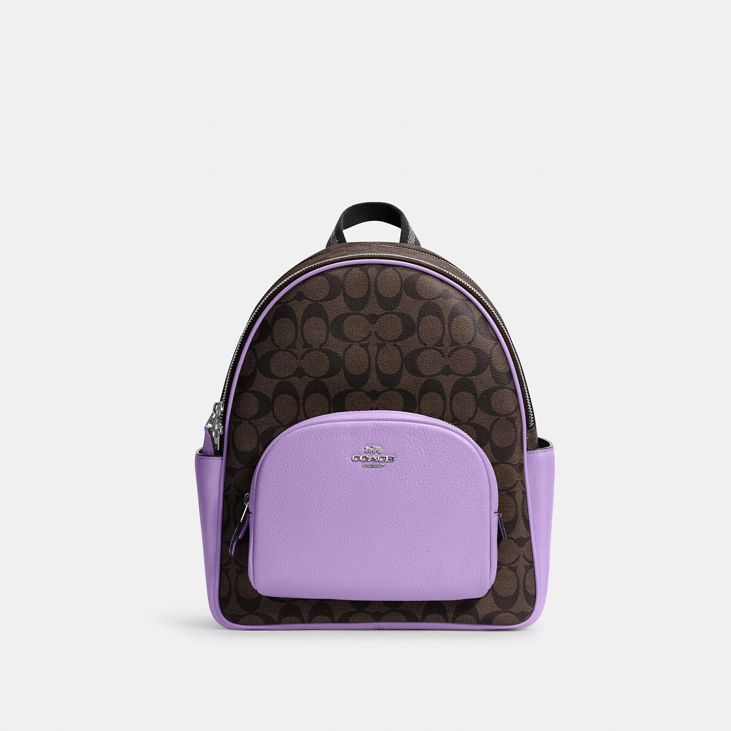 

Рюкзак Coach Outlet Court из фирменной парусины, цвет Silver/Brown/Iris