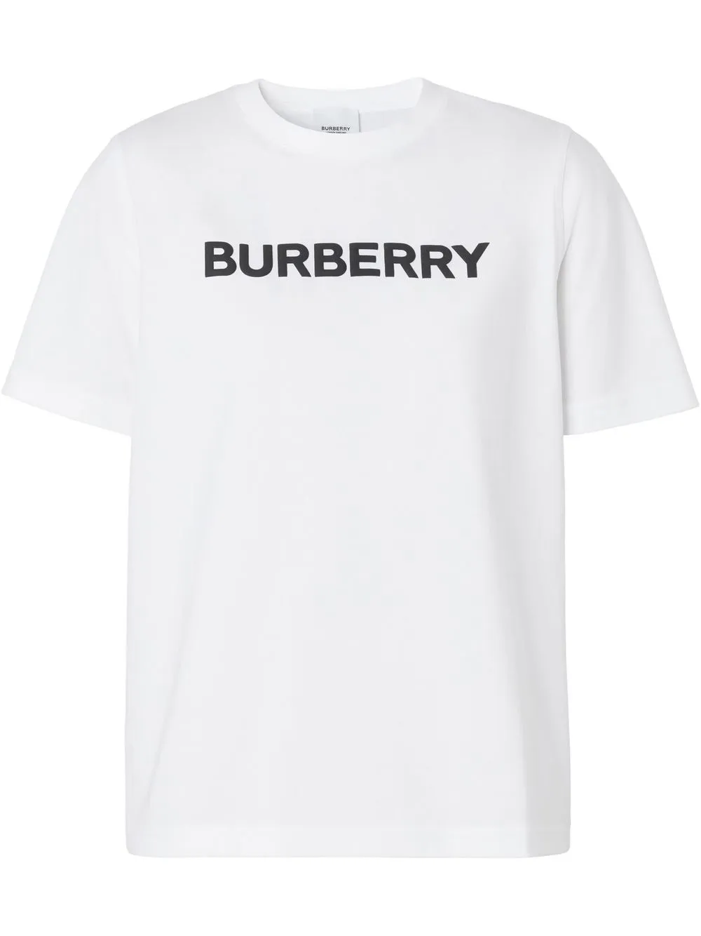 

Футболка из органического хлопка с логотипом BURBERRY, белый
