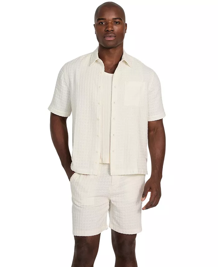 

Мужская рубашка Fisher Texture GUESS, белый