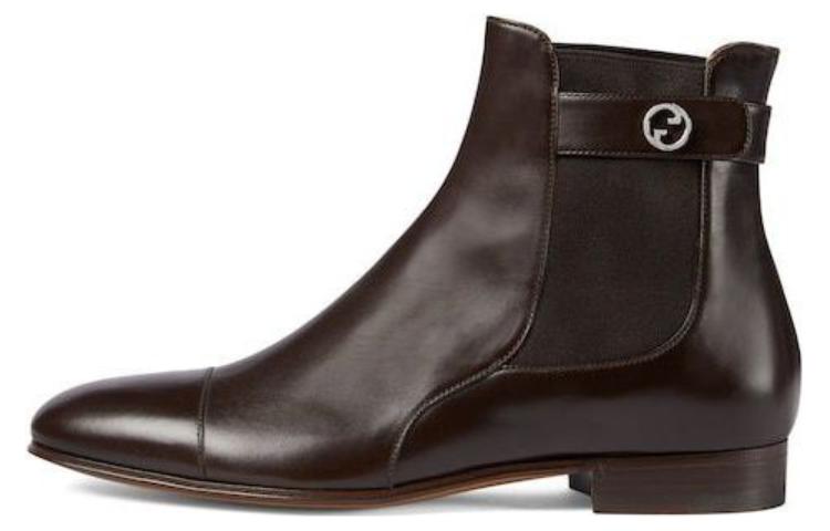 

GUCCI Ботинки челси Blondie мужские коричневые