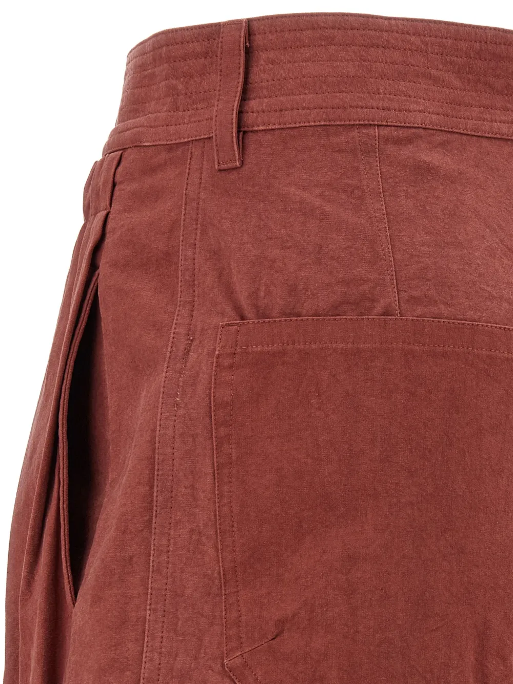 Шорты Ingrid с завышенной талией и кулиской ISABEL MARANT, красный — фото 4