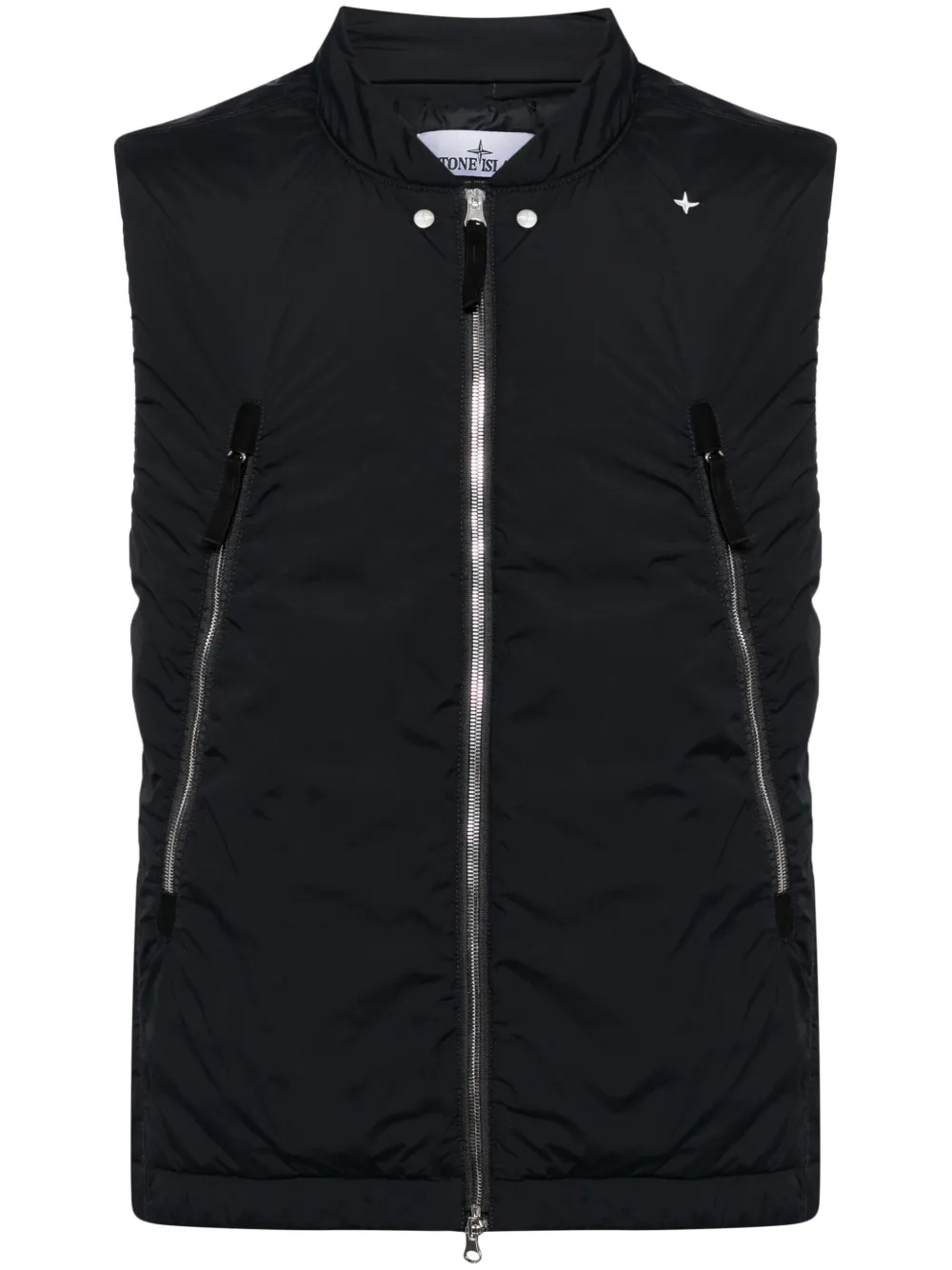 

Жилет на молнии Stone Island, черный