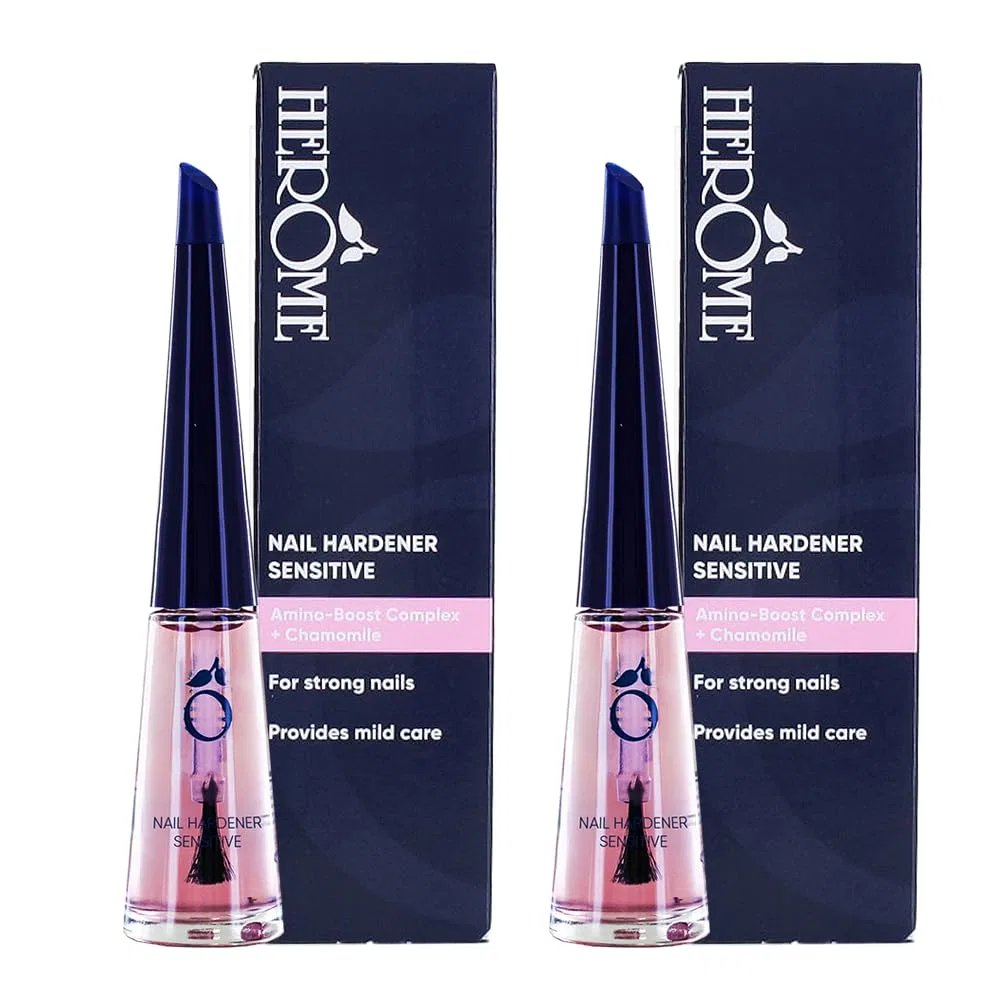 Набор из 2-х средств для укрепления ногтей «Sensitive Nail Hardener» от Herome, 2 x 10 мл Herome, Pack Of 2