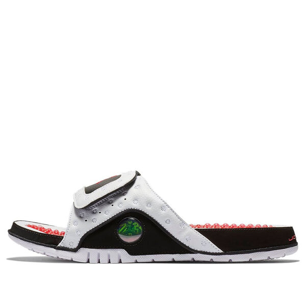 

Тапочки hydro 13 retro slide 'white red black' Air Jordan, белый