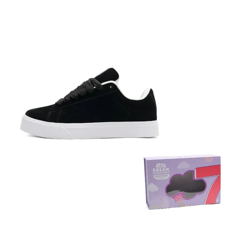 

7 SEVFUN Низкие скейтерские кроссовки унисекс в коробке черные, цвет Black