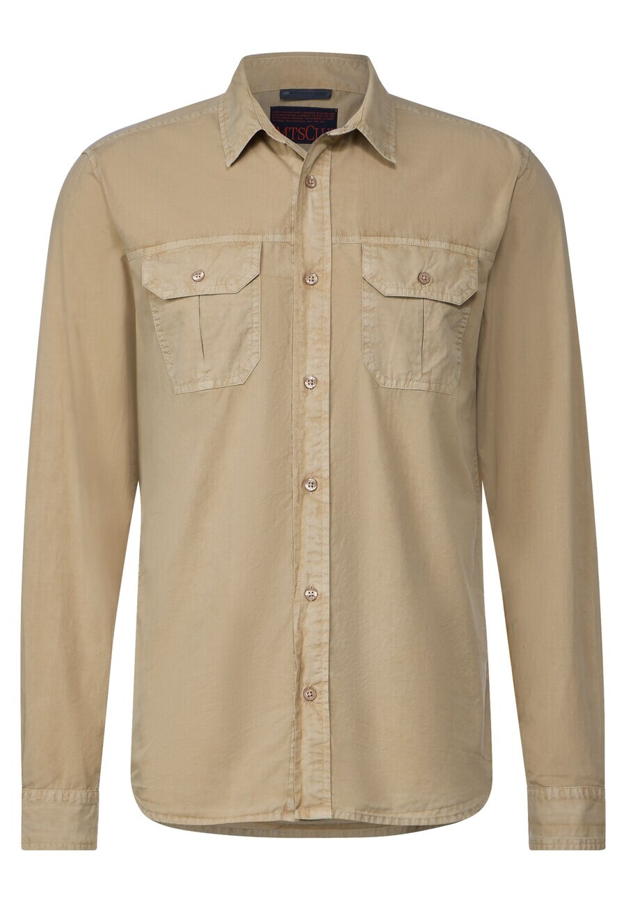 

Рубашка Street One MEN Regular fit Button Up, светло-коричневый