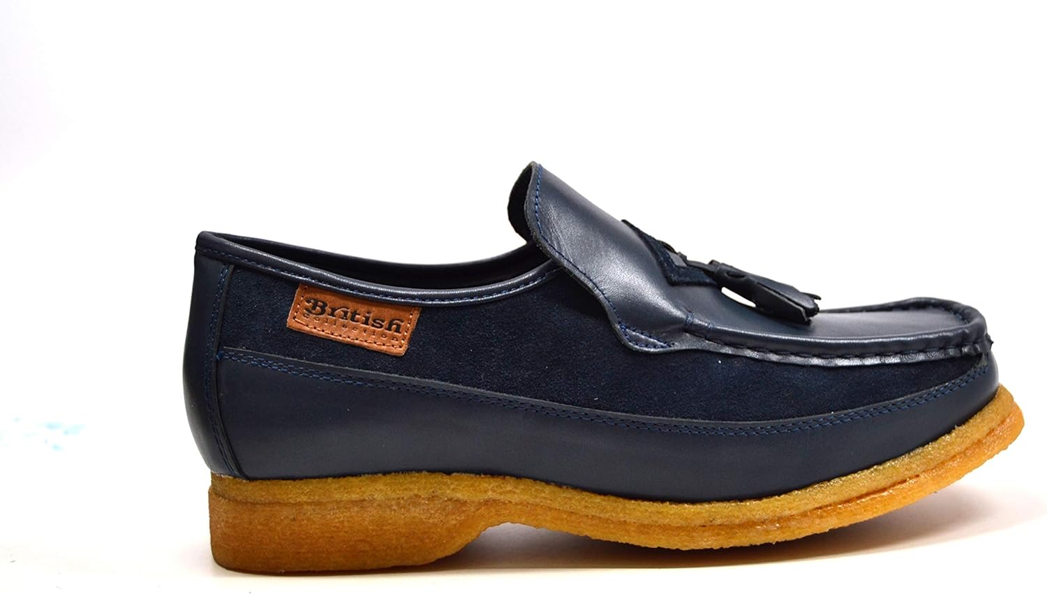 Туфли British Collection - Brooklyn Leather and Suede Combo Shoes [2200-1 -2200-4], синий — фото 3