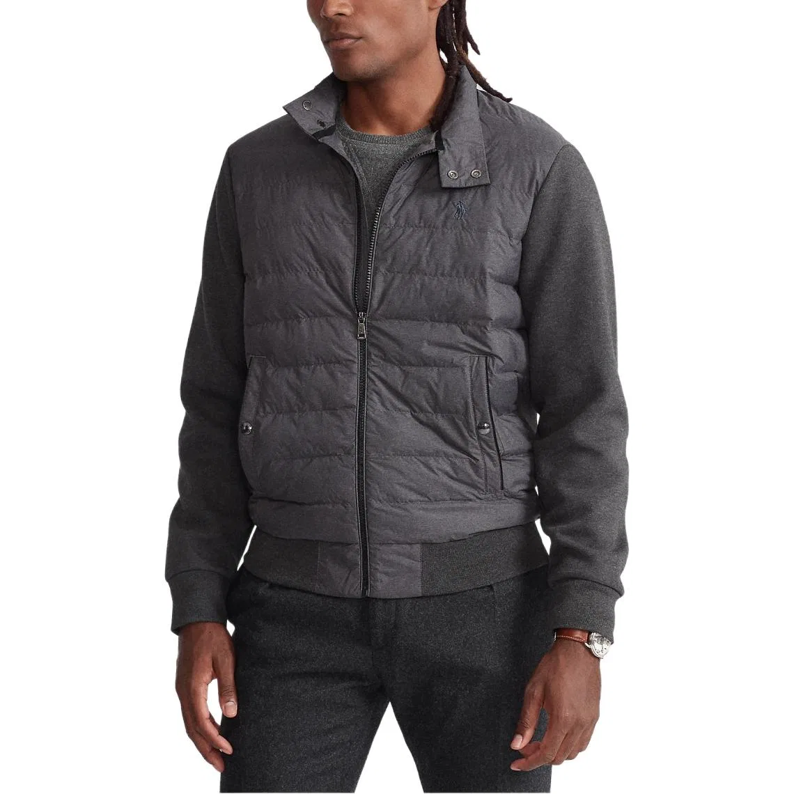 Пуховик Puffer Jacket Polo Ralph Lauren серый