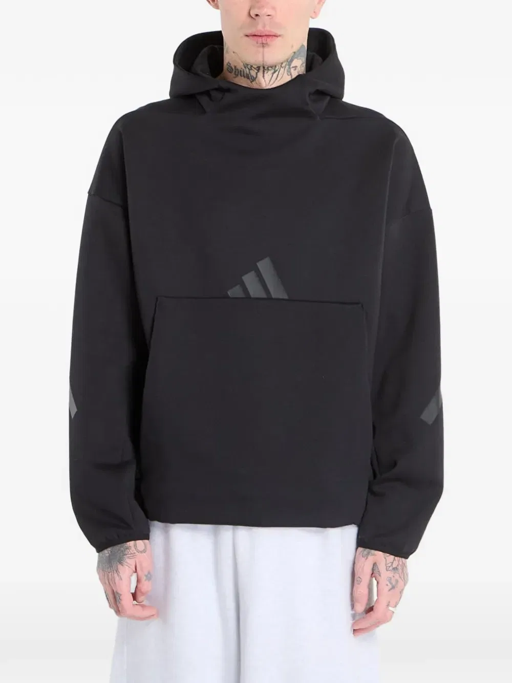 Худи с логотипом ZNE Adidas, черный