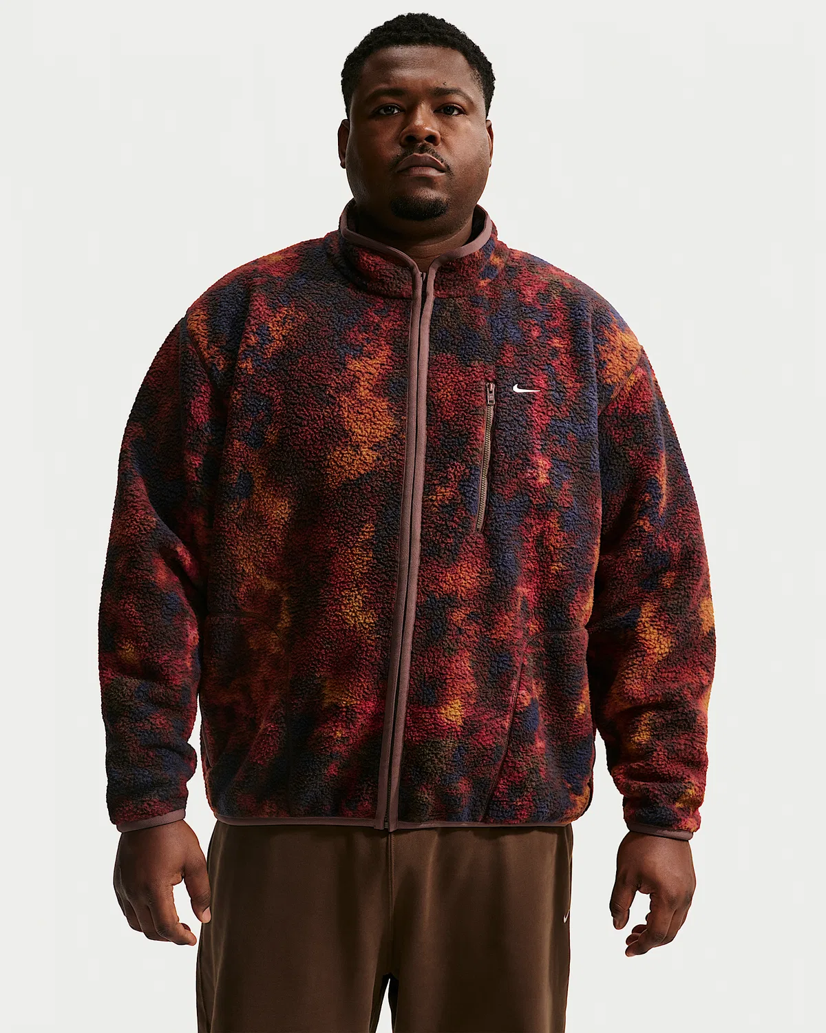 Мужская зимняя куртка Nike Sportswear Club, Obsidian/Mosswood Brown/World Indigo