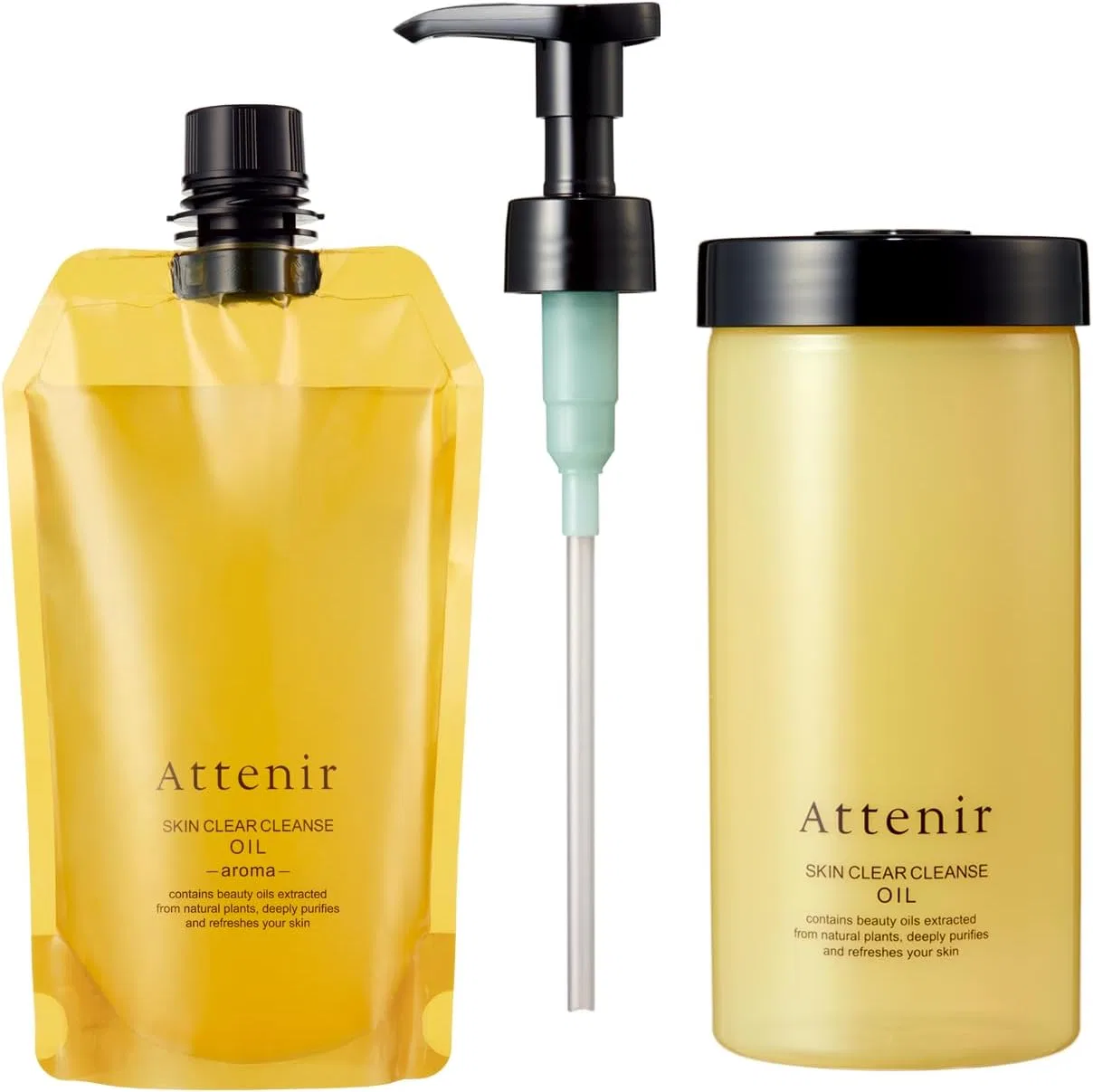 Масло для снятия макияжа Attenir Skin Clear Cleansing Oil ароматическое, набор эко-упаковка 350 мл